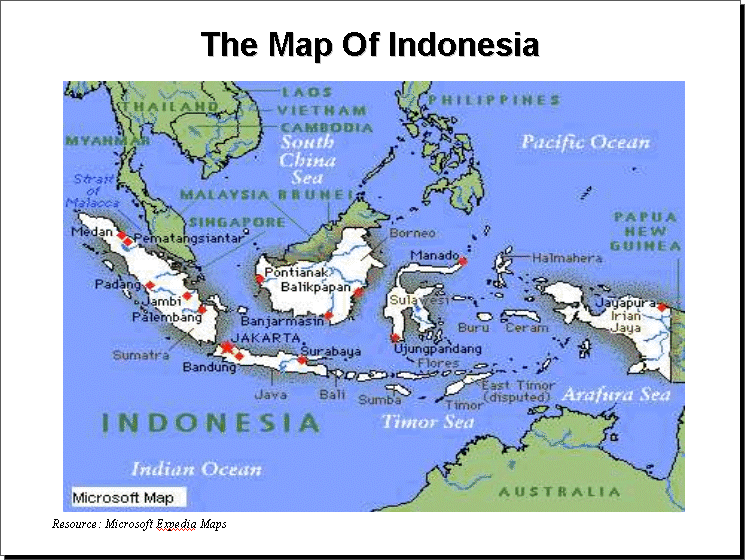 Map Of Indonesia. Violation in Indonesia