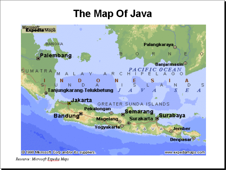 map of indonesia mount merapi